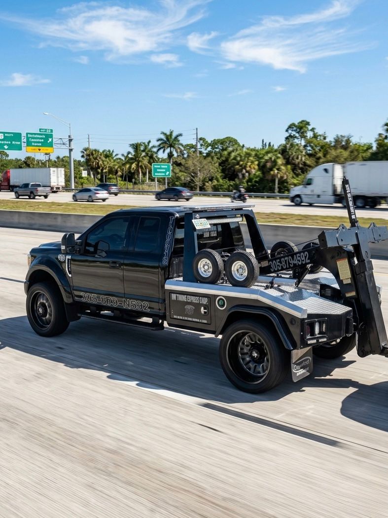 HK Towing Express Corp truck